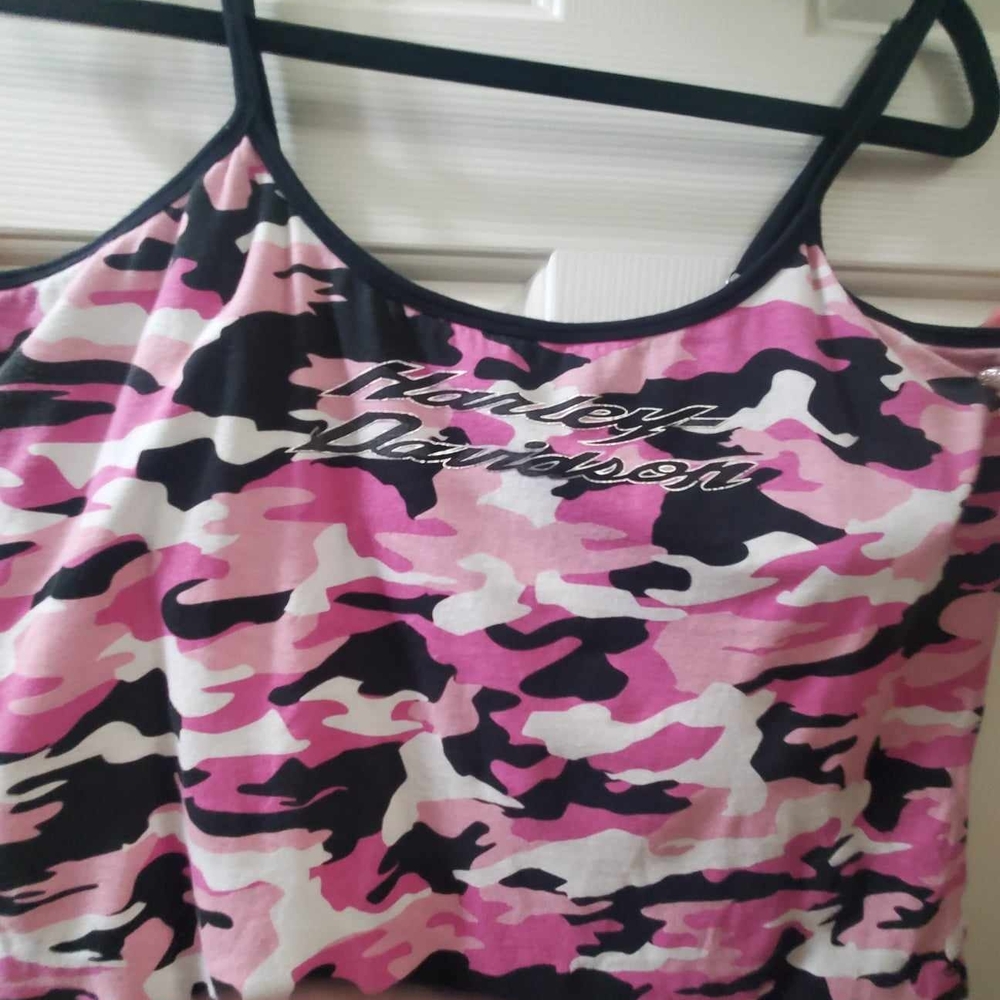 Pink Camouflage Tank Top